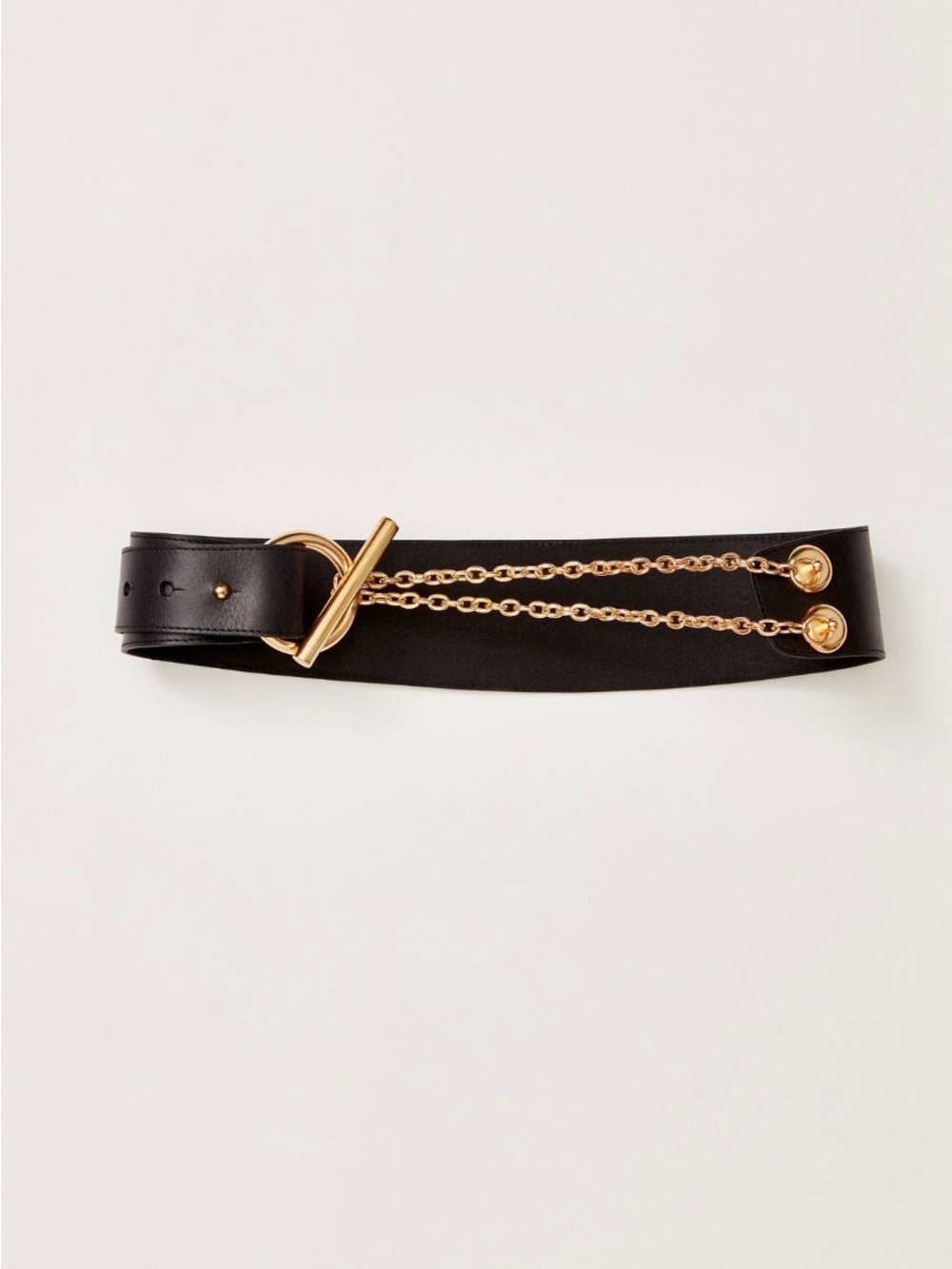 Free People NWT $98 Naomi Waist Belt Black M/L
